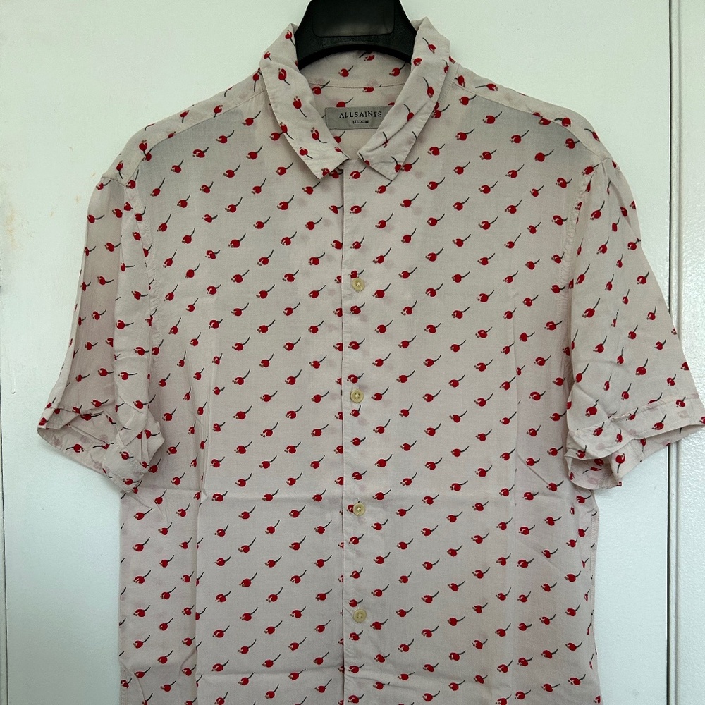 Pre-owned Men’s All Saints Cerise SS Shirt M